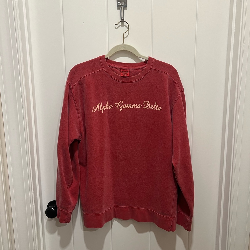 Alpha Gamma Delta sweatshirt, Comfort Colors
